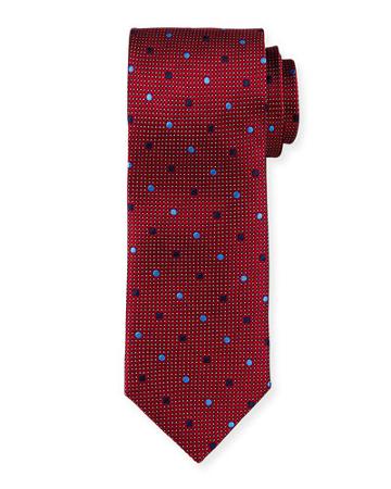 Nvy Txt Dot Tie