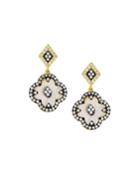 Mother-of-pearl Clover Harlequin Drop Earrings