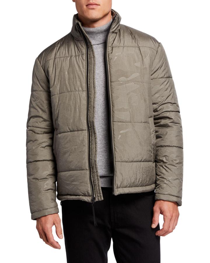 Men's Camo-print Puffer Jacket
