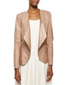 Lafayette 148 New York Becca Open Lambskin Leather Jacket, Women's, Size: