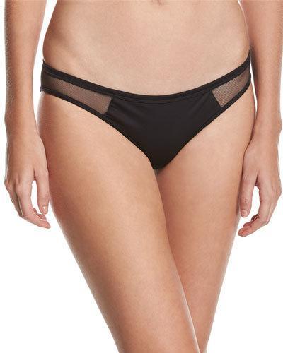 Shelby Hipster Swim Bottom, Black