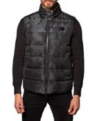 Aspen 2b Camo Puffer Vest, Black