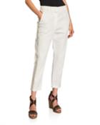 Cropped Tuxedo Pants W/