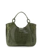 Nancy Gonzalez Medium Dipped Crocodile Tote Bag, Green, Women's, Green