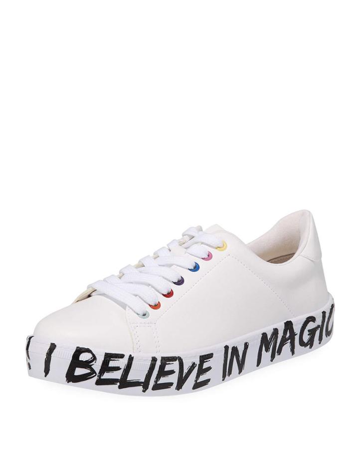 Ibelieve Low-top Graphic Sneakers, White