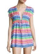 Spectrum Geo-print Drawstring Tunic,