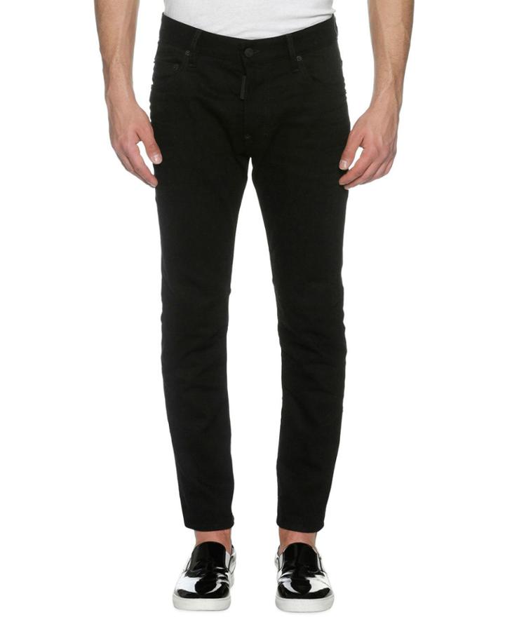 Clean Denim Skater Skinny Jeans, Bull (black)