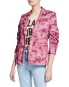 Khloe Tie-dye Single-button Blazer