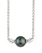 14k Tahitian Pearl Solitaire Necklace
