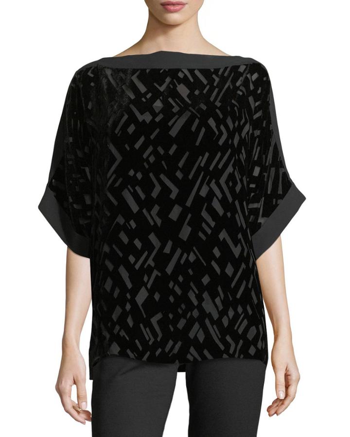 Geometric Burnout Velvet