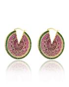 Watermelon Hoop Earrings