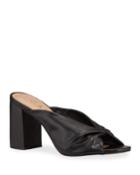 Marilyn Twisted Leather Chunky Heel