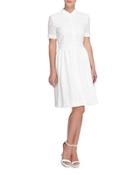 Izzy Lace Shell Dress, White