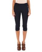 Pique Cotton Cropped Motocross Pants