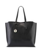 Sally Large Saffiano Leather Shoulder Tote Bag