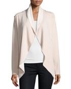 Shawl-collar Open-front Jacket,