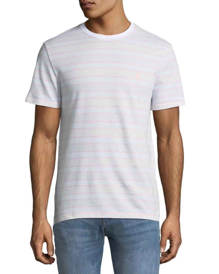 Men's Wide-striped Birdseye Pique Tee
