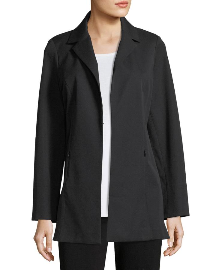 Notch-lapel Stretch-cotton Jacket,