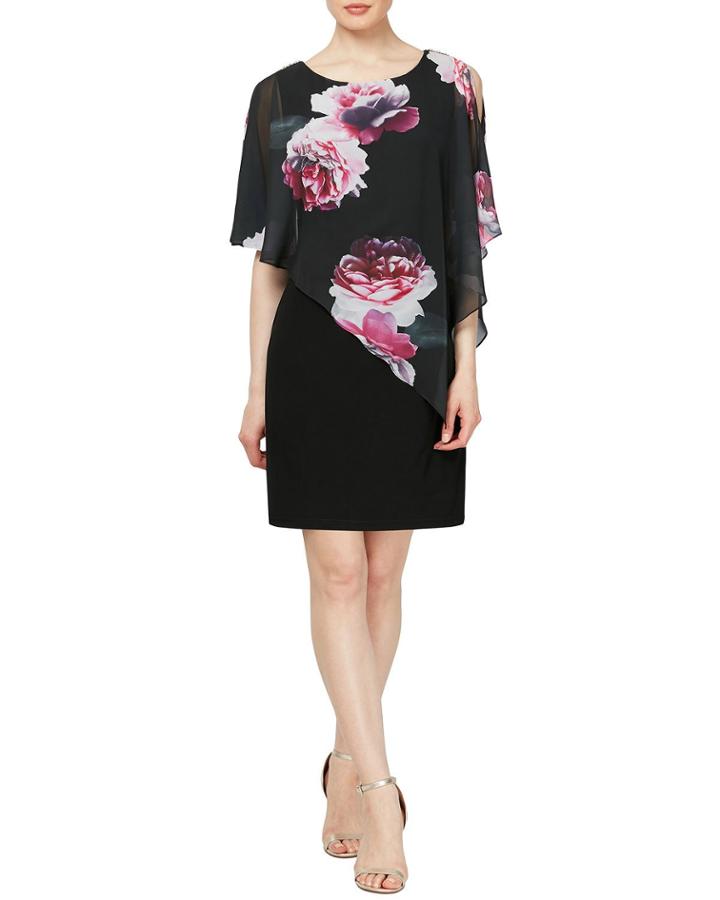 Floral Print Popover With Embellishment