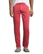 Chino Straight-leg Beach Pants, Red