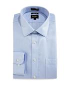 Trim-fit Wrinkle-free Dobby Check Dress Shirt,
