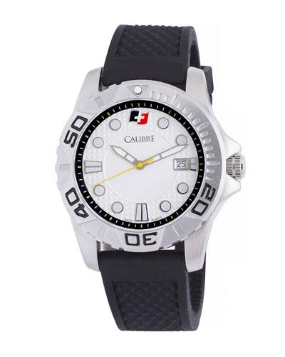 42mm Men's Akron Watch W/ Rubber