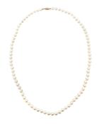 Belpearl White Akoya Cultured Pearl Necklace,