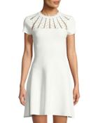 Short-sleeve Fit & Flare Dress