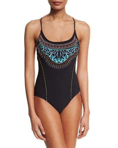 Mantra Goddess Embroidered One-piece