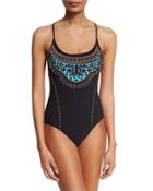 Mantra Goddess Embroidered One-piece