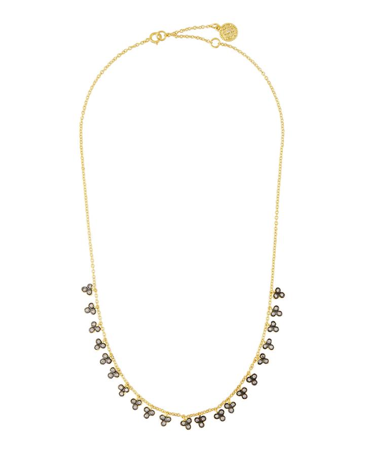 Bindhi Cubic Zirconia Fringe Necklace