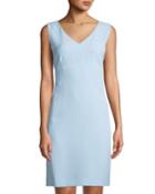 Sleeveless Stretch-crepe