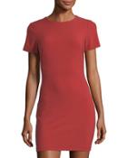 Manhattan Sheath Mini Dress, Red