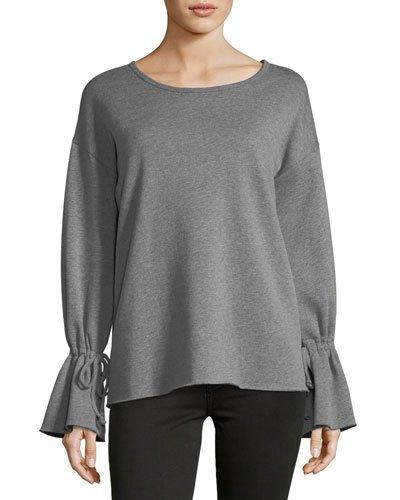 Cozy Self-tie Fleece Top