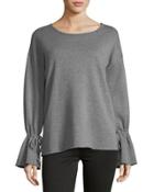 Cozy Self-tie Fleece Top