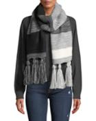 Marled Colorblock Tassel
