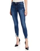 Skinny Cropped Destroyed Jeans