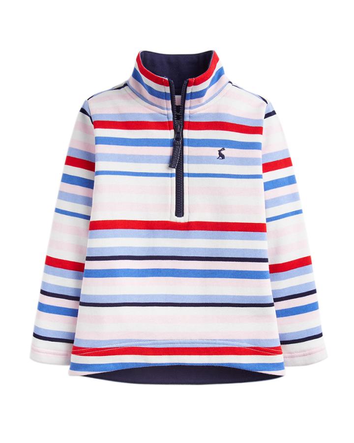 Girl's Fairdale Multicolor Striped Half Zip Pullover,