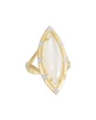 18k Lisse Uptown Marquise Moonstone Ring,