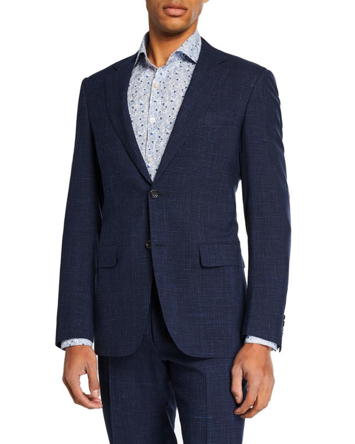 Men's High Performance Tonal Check Two-piece
