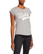 Skinny Strass Graphic-print Crewneck Cotton T-shirt
