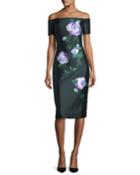 Floral Off-shoulder Dress