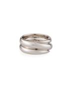 18k White Gold Double-band Ring,
