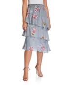 Evon Floral Ruffle