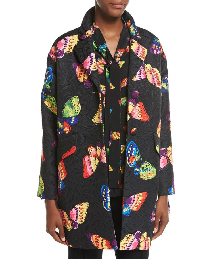 Butterfly Jacquard Topper Jacket