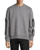 Neoprene Pocket Sweatshirt, Gray