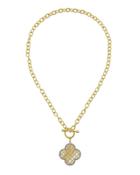 Crystal & Mother-of-pearl Clover Pendant