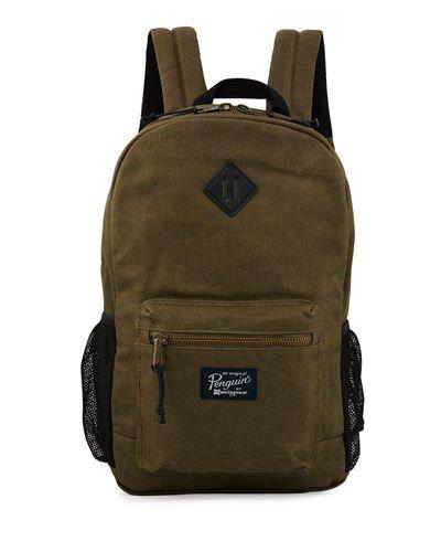 Waxed Canvas Backpack, Dusty Olive