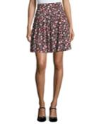 Casa Floral-print High-waist Pleated