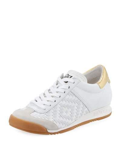 Scorpio Diamond Woven Leather Wedge